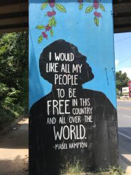 Austin, TX mural Mabel Hampton freedom